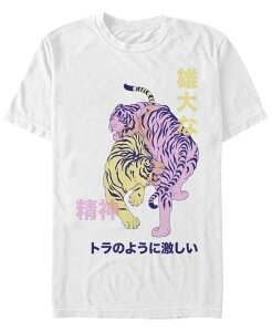 �t�B�t�X�T�� �����Y �g�b�v�X T�V���c Fifth Sun Men's Double Tiger Short Sleeve Crew T-shirt White �z���C�g