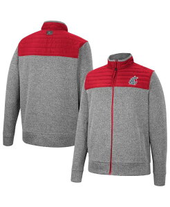 �R���V�A�� �����Y �A�E�^�[ �W���P�b�g�E�u���]�� �W���P�b�g Colosseum Men's Charcoal Crimson Washington State Cougars Putter Herringbone Full-Zip Jacket Charcoal Crimson �`���R�[��