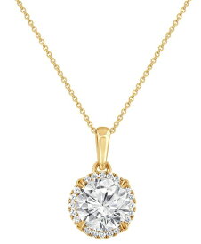 【送料無料】 バッジェリーミシュカ レディース ネックレス・チョーカー・ペンダントトップ アクセサリー Certified Lab Grown Diamond Halo 18" Pendant Necklace (2 ct. t.w.) in 14k Gold Yellow Gold