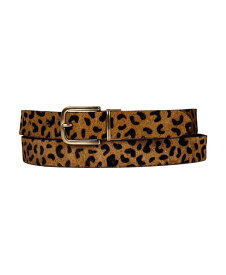 【送料無料】 ラッキーブランド レディース ベルト アクセサリー Women's Genuine Haircalf Leopard and Smooth Genuine Leather Reversible Belt Brown