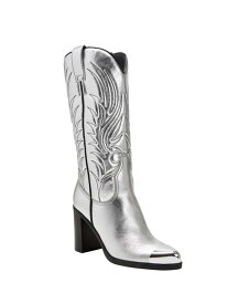 【送料無料】 ケイティ ペリー レディース ブーツ・レインブーツ シューズ Women's The Zaina Western Narrow Calf Boots Silver