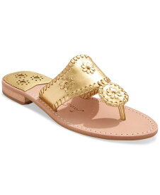 【送料無料】 ジャックロジャース レディース サンダル シューズ Women's Jacks Slip-On Flat Sandals Gold