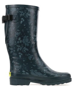 yz EGX^`[t fB[X u[cECu[c V[Y Women's Floral Adjustable Calf Rain Boot Slate