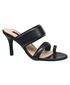 【送料無料】 フレンチコネクション レディース サンダル シューズ Women's Layne Slip-on Leather Stiletto Heel Sandal Black