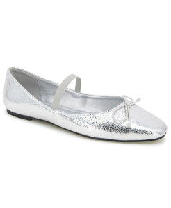 �P�l�X�R�[�� ���f�B�[�X �V���[�Y �p���v�X Kenneth Cole New York Women's Myra Square Toe Ballet Flats Silver - Manmade �V���o�[