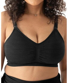 【送料無料】 キンドリッド ブレイブリー レディース ブラジャー アンダーウェア Maternity Busty Sublime Hands-Free Pumping & Nursing Bra - Fits s 30E-40H Black