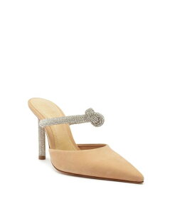 yz Vbc fB[X pvX V[Y Women's Pearl Glam Slip-On High Stiletto Heel Pumps Beige