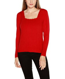 【送料無料】 ベルディーニ レディース ニット・セーター アウター Women's Kaily K. Square Neck Sweater Red Belldini Red