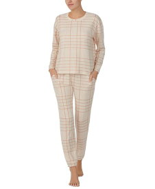 【送料無料】 サンクチュアリー レディース ナイトウェア アンダーウェア Woman's 2-Pc. Long-Sleeve Jogger Pajamas Set Beige Multi