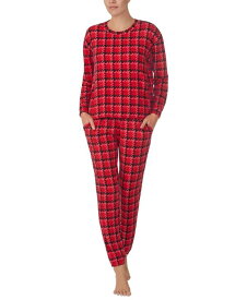 【送料無料】 サンクチュアリー レディース ナイトウェア アンダーウェア Woman's 2-Pc. Long-Sleeve Jogger Pajamas Set Red Check