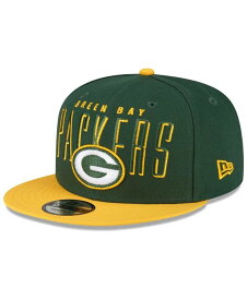 【送料無料】 ニューエラ メンズ 帽子 アクセサリー Men's Green Gold Green Bay Packers Headline 9FIFTY Snapback Hat Green, Gold