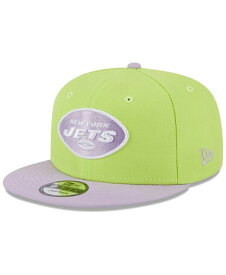 【送料無料】 ニューエラ メンズ 帽子 アクセサリー Men's Neon Green Lavender New York Jets Two-Tone Color Pack 9FIFTY Snapback Hat Neon Green, Lavender