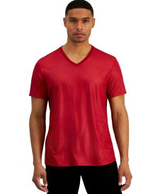 【送料無料】 ゲス メンズ Tシャツ トップス Men's Mason Yoke V-Neck T-shirt Chili Red