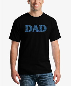 【送料無料】 エルエーポップアート メンズ Tシャツ トップス Dad Men's Word Art Short Sleeve T-shirt Black