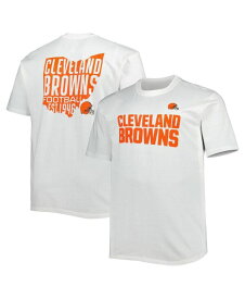 【送料無料】 ファナティクス メンズ Tシャツ トップス Men's Branded White Cleveland Browns Big and Tall Hometown Collection Hot Shot T-shirt White