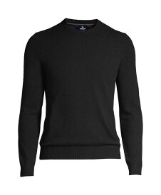 【送料無料】 ランズエンド メンズ ニット・セーター アウター Men's Fine Gauge Cashmere Crewneck Sweater Black