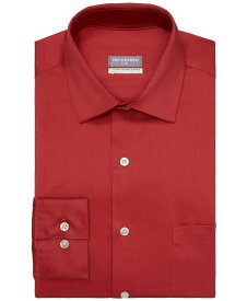 【送料無料】 ヴァンハウセン メンズ シャツ トップス Men's Regular-Fit Ultraflex Dress Shirt Garnet