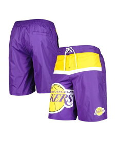 【送料無料】 カール バンクス メンズ ハーフパンツ・ショーツ 水着 Men's Purple Los Angeles Lakers Sea Wind Swim Trunks Purple