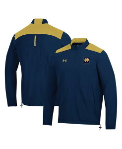 �A���_�[�A�[�}�[ �����Y �g�b�v�X �V���c Under Armour Men's Navy Notre Dame Fighting Irish 2023 MotivateHalf-Zip Top Navy �l�C�r�[