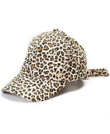 【送料無料】 ヴィンスカムート レディース 帽子 ベースボールキャップ アクセサリー Leopard Print Tie-Back Baseball Cap Leopard