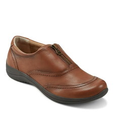 【送料無料】 アース レディース パンプス シューズ Women's Fannie Round Toe Casual Slip On Flats Medium Brown Leather