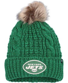 【送料無料】 47ブランド レディース 帽子 アクセサリー Women's Green New York Jets Meeko Cuffed Knit Hat with Pom Green