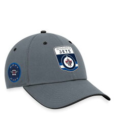 【送料無料】 ファナティクス メンズ 帽子 アクセサリー Men's Branded Gray Winnipeg Jets Authentic Pro Home Ice Flex Hat Gray