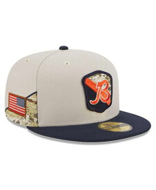 【送料無料】 ニューエラ メンズ 帽子 アクセサリー Men's Stone Navy Chicago Bears 2023 Salute To Service 59FIFTY Fitted Hat Stone, Navy