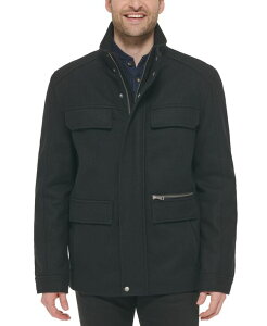 �R�[���n�[�� �����Y �A�E�^�[ �W���P�b�g�E�u���]�� �E�[�� �R�[�g Cole Haan Men's Melton Wool Multi-Pocket Field Coat Black �u���b�N