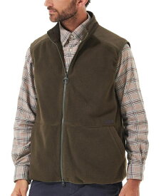【送料無料】 バーブァー メンズ ジャケット・ブルゾン アウター Men's Country Full-Zip Fleece Vest Olive