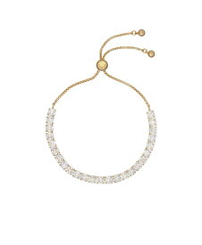 【送料無料】 テッドベーカー レディース ブレスレット・バングル・アンクレット アクセサリー MELRAH: Crystal Adjustable Tennis Bracelet For Women Gold