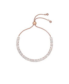 【送料無料】 テッドベーカー レディース ブレスレット・バングル・アンクレット アクセサリー MELRAH: Crystal Adjustable Tennis Bracelet For Women Rose gold