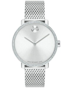 ���o�h ���f�B�[�X �A�N�Z�T���[ �r���v ���b�V�� T�V���c Movado Women's Swiss Bold Shimmer Stainless Steel Mesh Bracelet Watch 34mm Silver-tone �V���o�[