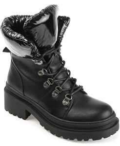 Wl RNV fB[X V[Y u[cECu[c Journee Collection Women's Irrah Combat Boots Black ubN