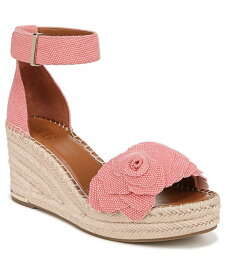 【送料無料】 フランコサルト レディース サンダル シューズ Clemens-Flower Espadrille Wedge Sandals Coral Pink Fabric