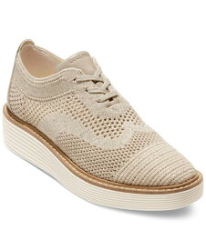 【送料無料】 コールハーン レディース オックスフォード シューズ Women's OriginalGrand Stitchlite Platform Oxfords Rye, Metallic Gold