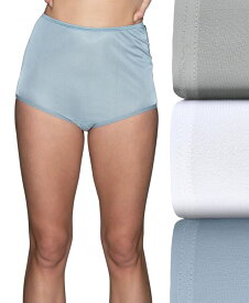 【送料無料】 バニティフェア レディース パンツ アンダーウェア Women's 3-Pk. Ravissant Tailored Brief Underwear 15711 Seaside Mist/star White/studio Grey