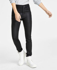 【送料無料】 ダナキャランニューヨーク レディース デニムパンツ ジーンズ ボトムス Women's Pocket Coated-Denim Skinny Jeans Blk - Black