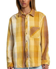 【送料無料】 ルーカ レディース シャツ トップス Juniors' Breeze Cotton Flannel Button-Down Shirt Multi