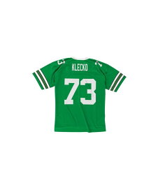 【送料無料】 ミッチェル&ネス メンズ シャツ トップス New York Jets Men's Replica Throwback Jersey - Joe Klecko Kelly Green