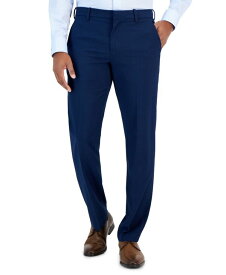 【送料無料】 ペリーエリス メンズ カジュアルパンツ ボトムス Men's Modern-Fit Heather Solid Dress Pants Estate Blue