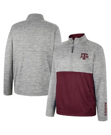 【送料無料】 コロシアム メンズ ジャケット・ブルゾン アウター Men's Gray Texas A&M Aggies John Half-Zip Jacket Gray