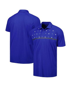 ���x���E�F�A �����Y �g�b�v�X �|���V���c LevelWear Men's Royal Los Angeles Dodgers Sector Batter Up Raglan Polo Shirt Royal
