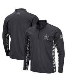 【送料無料】 コロシアム メンズ ジャケット・ブルゾン アウター Men's Charcoal Vanderbilt Commodores OHT Military-Inspired Appreciation Rival Digi Camo Quarter-Zip Jacket Charcoal