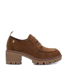 【送料無料】 キシタイ レディース オックスフォード シューズ Carmela Collection Women's Suede Heeled Oxfords By XTI Camel