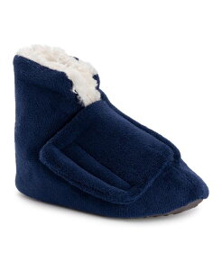 ���N���N�X ���f�B�[�X �V���[�Y �T���_�� �u�[�c MUK LUKS Women's Faux Fur Lined Bootie Slippers Navy �l�C�r�[
