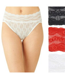 【送料無料】 ビーテンプテッド レディース パンツ アンダーウェア Women's 3-Pk. Lace Kiss High-Leg Underwear 970882 White /Crimson Red / Night