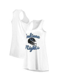 【送料無料】 マジェスティック レディース タンクトップ トップス Women's Threads White Indianapolis Colts Indiana Nights Alternate Racerback Tank Top White