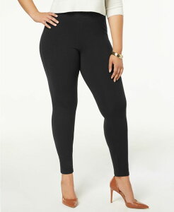 �q���[ ���f�B�[�X �{�g���X ���M���X �v���X�T�C�Y �R�b�g�� Hue Women's Plus Size Cotton Leggings Black �u���b�N