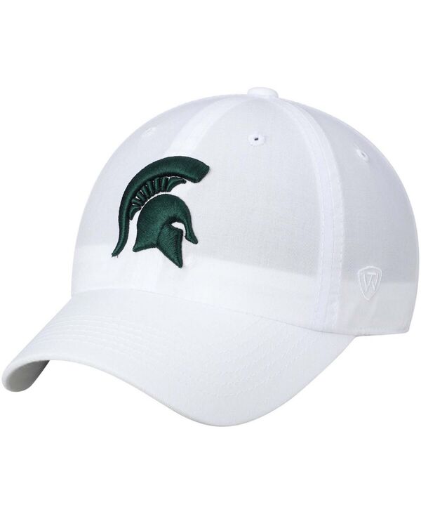 【送料無料】 トップオブザワールド メンズ 帽子 アクセサリー Men's White Michigan State Spartans Primary Logo Staple Adjustable Hat White：ReVida